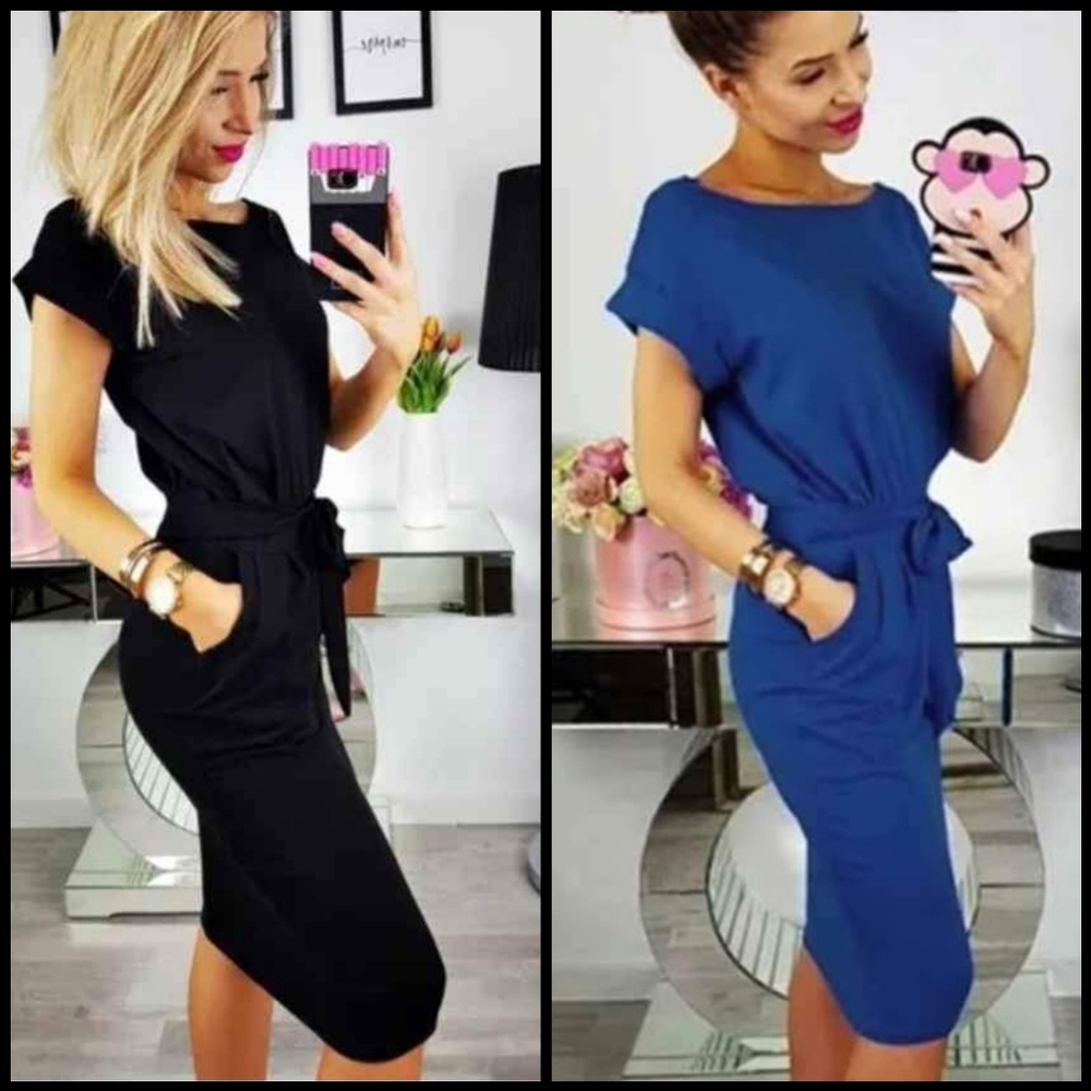 Solid Maxi Dresses 2 pairs - NEW